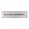 Plaque boite aux lettres plastique