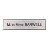 Plaque boite aux lettres plastique