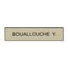 Plaque boite aux lettres plastique