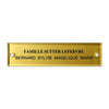 Plaque boite aux lettres plexiglass