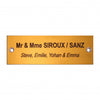 Plaque boite aux lettres aluminium