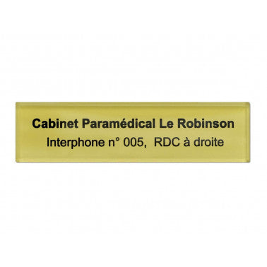 Plaque d'interphone plexi