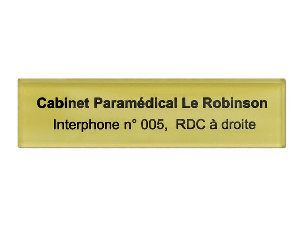 Plaque d'interphone plexi