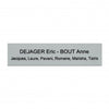 Plaque boite aux lettres aluminium