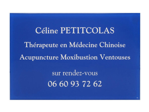 Plaque Thérapeute acupuncture