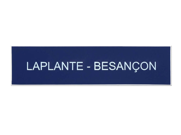 Plaque de boite aux lettres