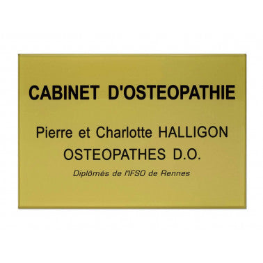 Plaque cabinet osteopathie