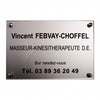 Plaque professionnelle Plexiglass