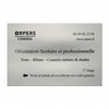 Plaque professionnelle Aluminium