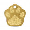 Médaille grande patte de chien alu