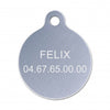 Médaille chat ronde alu