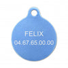 Médaille chat ronde alu