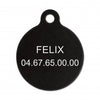 Médaille chat ronde alu