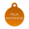 Médaille chat ronde alu
