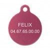 Médaille chat ronde alu
