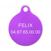 Médaille chat ronde alu
