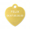 Médaille chat petit coeur alu