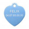 Médaille chat grand coeur alu