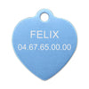 Médaille chat grand coeur alu