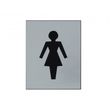 Plaque logo toilettes dames