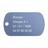 Plaque militaire alu
