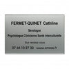 Plaque professionnelle Plexiglass