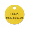 Médaille chat moyen rond laiton