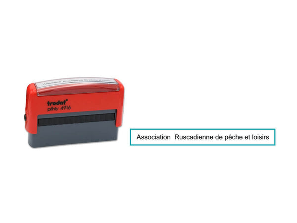 Tampon chèque pour asso