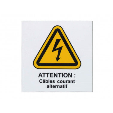 Plaque danger avec logo