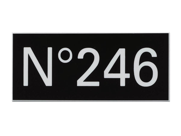 Plaque numéro de boite