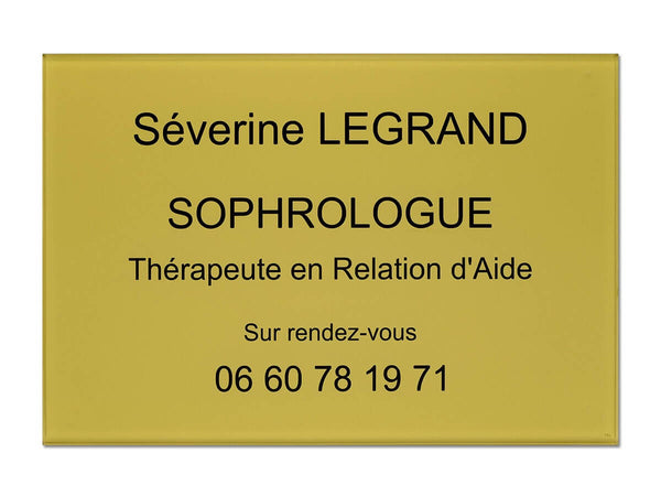 Plaque pro sophrologue
