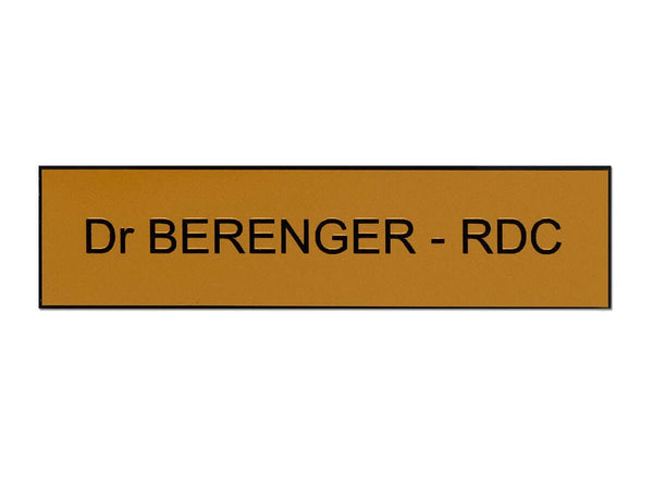 Plaque boite aux lettres Dr
