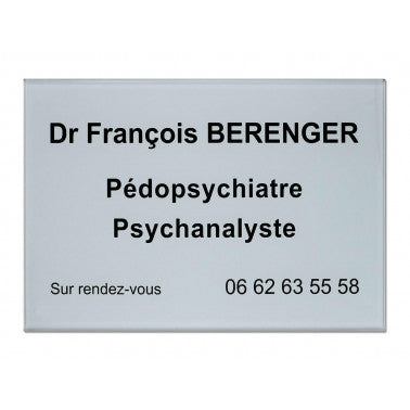 Plaque professionnelle psy