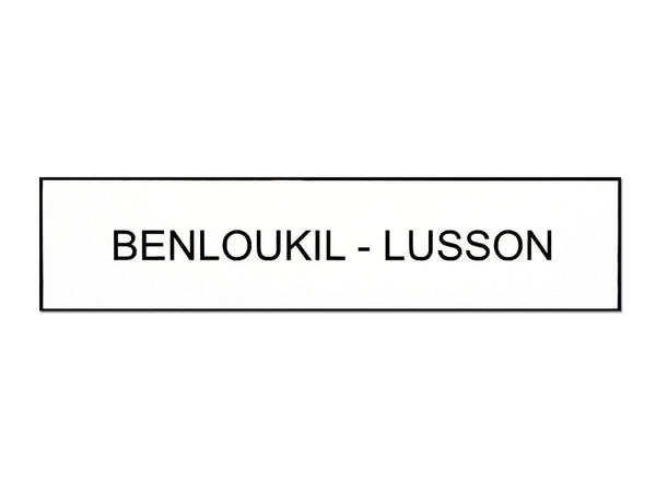 Plaque nom boite aux lettres