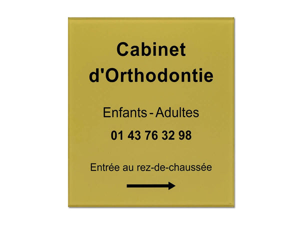 Fléchage orthodontiste