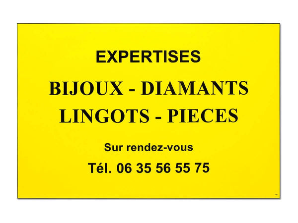 Plaque d'expert bijoutier