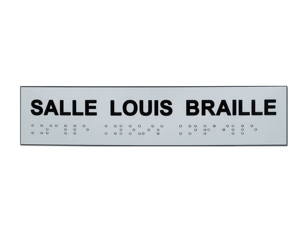 Plaque nom de salle en braille