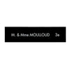 Plaque boite aux lettres aluminium