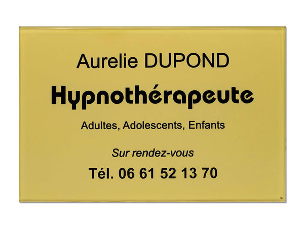 Plaque hypnothérapeute