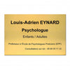 Plaque professionnelle Laiton