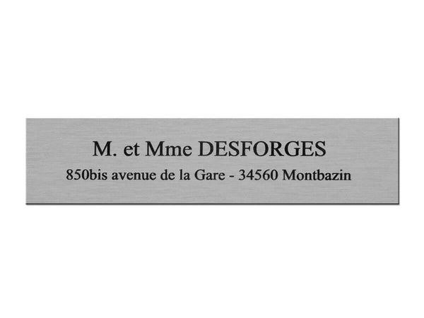 Plaque boite à lettre couple
