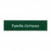 Plaque boite aux lettres plastique