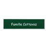 Plaque boite aux lettres plastique