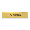 Plaque boite aux lettres laiton
