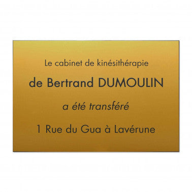 Plaque kiné en plastique