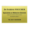 Plaque médecin plexiglass
