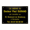 Plaque transfert de cabinet PVC