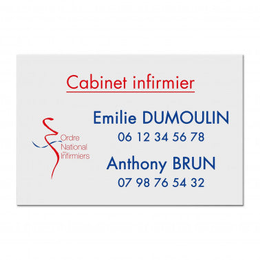 Plaque infirmière en Dibond quadri