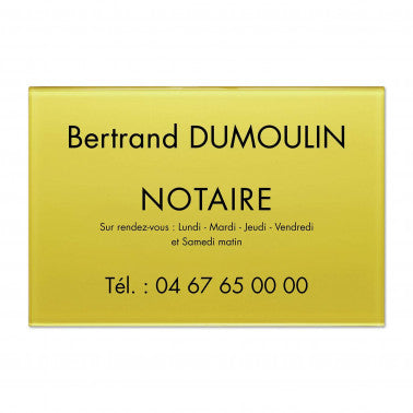 Plaque Notaire en Plexiglass