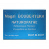 Plaque Naturopathe en Plexiglass
